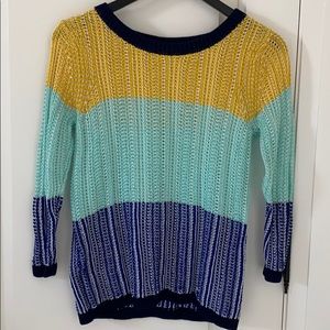 Club Monaco Open-Stitch sweater